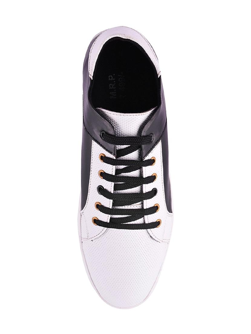 white leatherette lace up sneaker - 14370882 - Zoom Image - 4