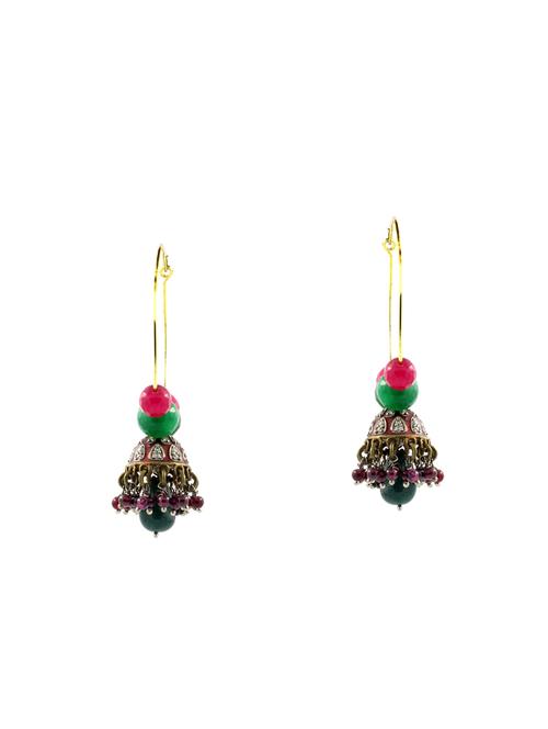 multi brass hoop earring - 14372128 - Very Small Image - 1