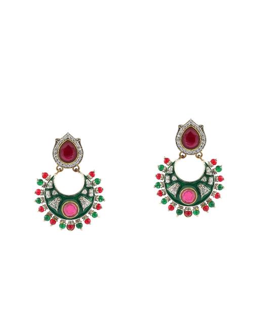 multi brass chandballi earring - 14372147 - Very Small Image - 1