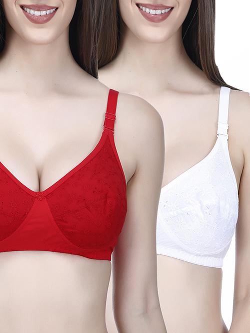 set of 2 floral patch bra - 14372358 - Standard Image - 1