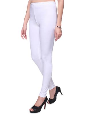 white cotton leggings - 14372593 - Standard Image - 3