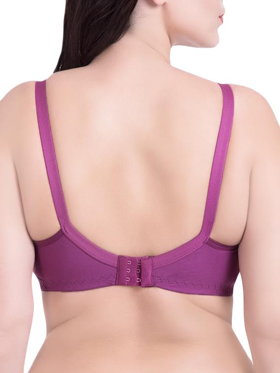 set of 3 purple cotton regular bras - 14372846 - Zoom Image - 4
