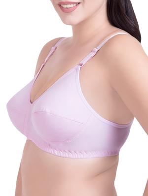 set of 3 light pink cotton regular bras - 14372847 - Standard Image - 3