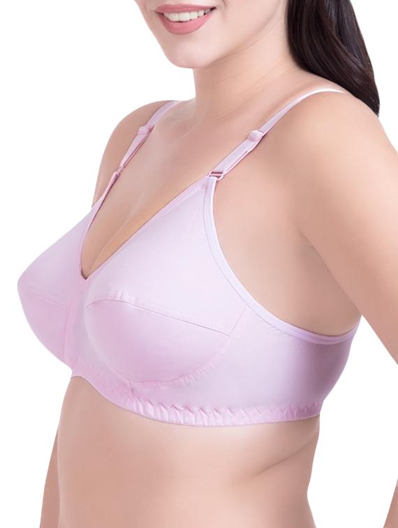 set of 3 light pink cotton regular bras - 14372847 - Zoom Image - 3