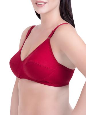 set of 3 magenta cotton regular bras - 14372848 - Standard Image - 3