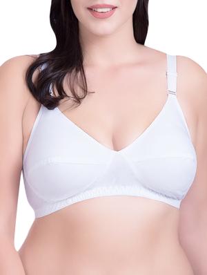 set of 3 white cotton regular bras - 14372849 - Standard Image - 2