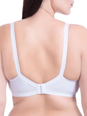 set of 3 white cotton regular bras - 14372849 - Standard Image - 4