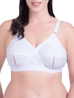 set of 3 white cotton regular bras - 14372851 - Standard Image - 2