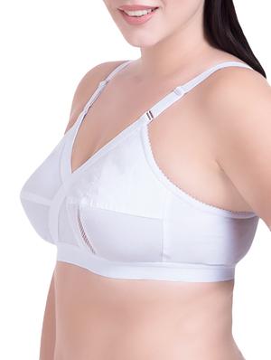 set of 3 white cotton regular bras - 14372851 - Standard Image - 3