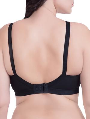 set of 3 black cotton regular bras - 14372852 - Standard Image - 4