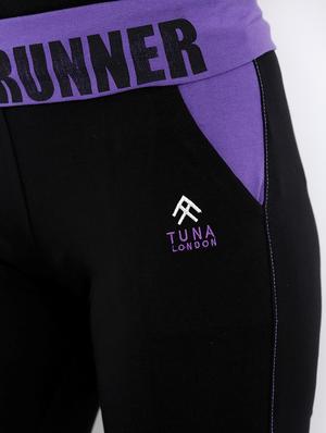black cotton track pants - 14373206 - Standard Image - 4