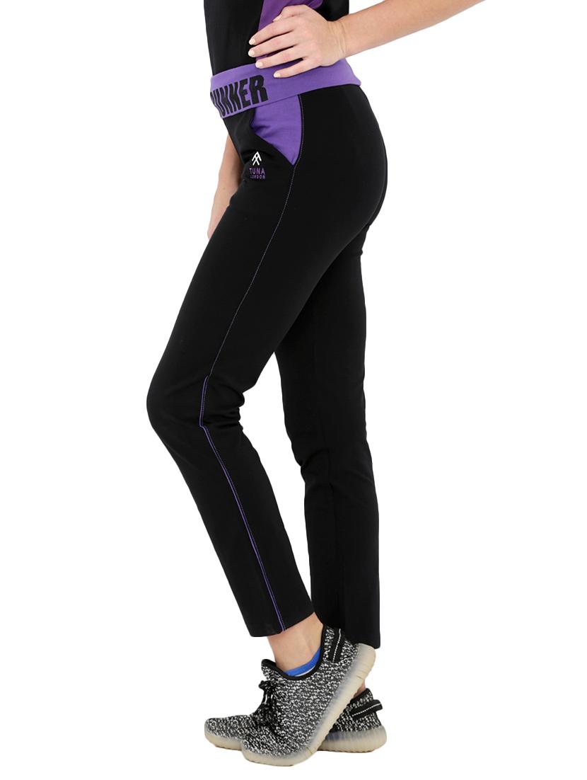 black cotton track pants - 14373206 - Zoom Image - 2