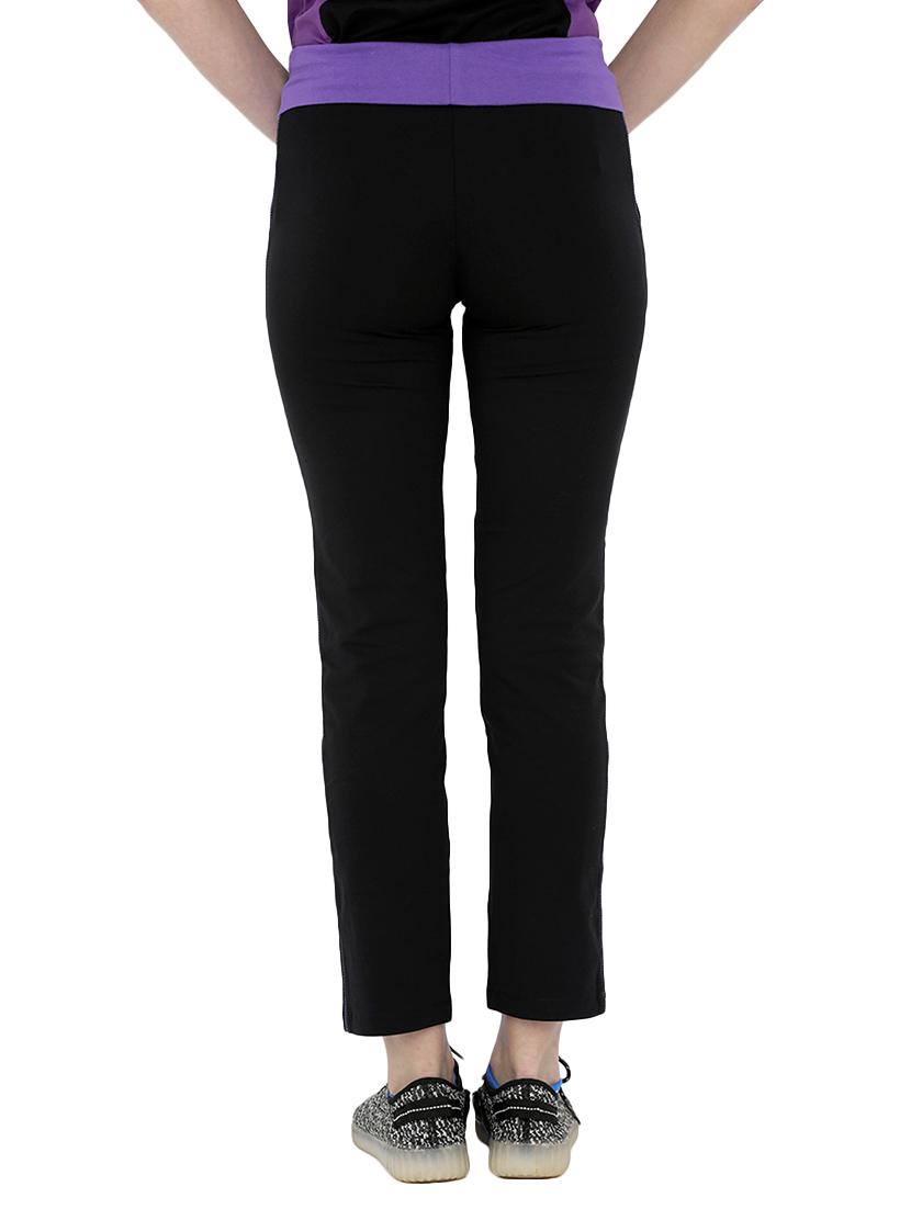 black cotton track pants - 14373206 - Zoom Image - 3