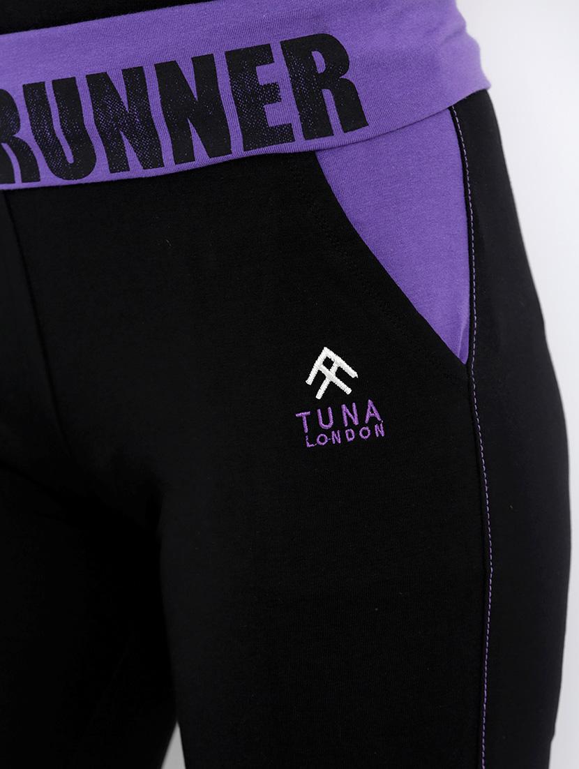 black cotton track pants - 14373206 - Zoom Image - 4