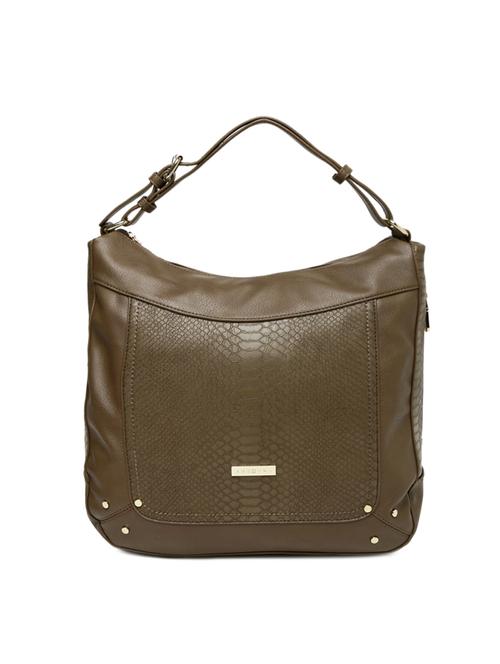 green leatherette hobo handbag - 14373271 - Standard Image - 1