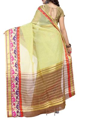 pastel bordered saree with blouse - 14373945 - Standard Image - 2