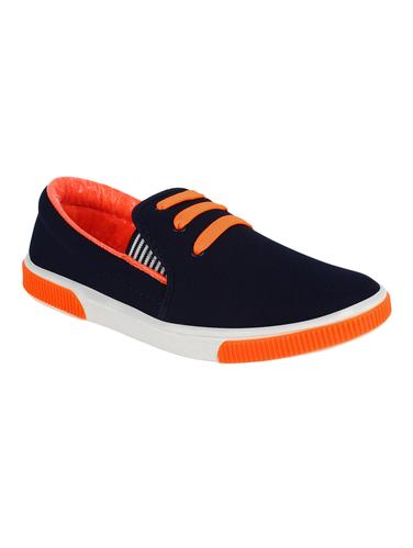 navy Canvas casual slipon - 14374255 - Very Small Image - 1