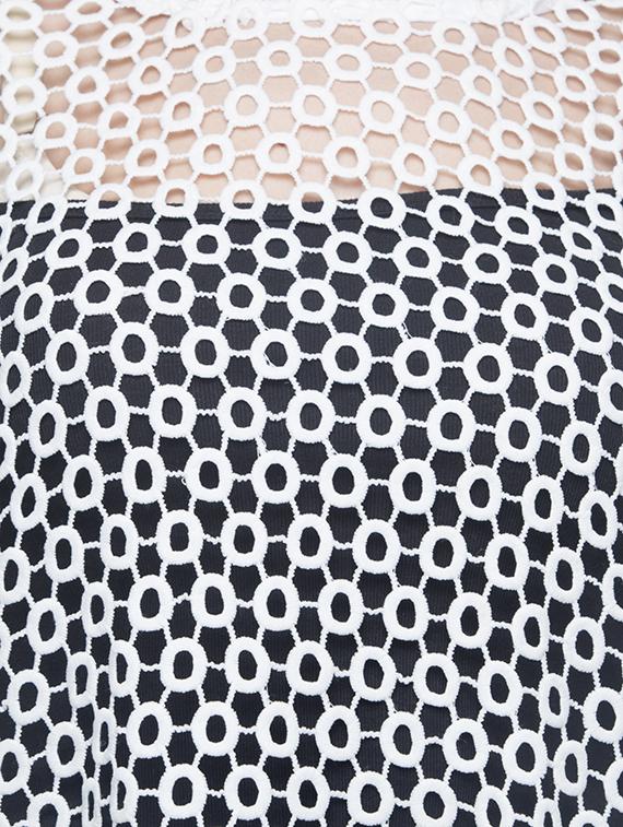 white cotton perforated cape - 14374501 - Zoom Image - 5