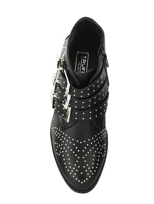 black synthetic ankle boot - 14375020 - Standard Image - 4