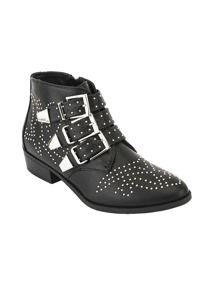 black synthetic ankle boot - 14375020 - Zoom Image - 1