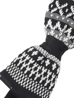 black micro fibre bow tie - 14375068 - Standard Image - 2