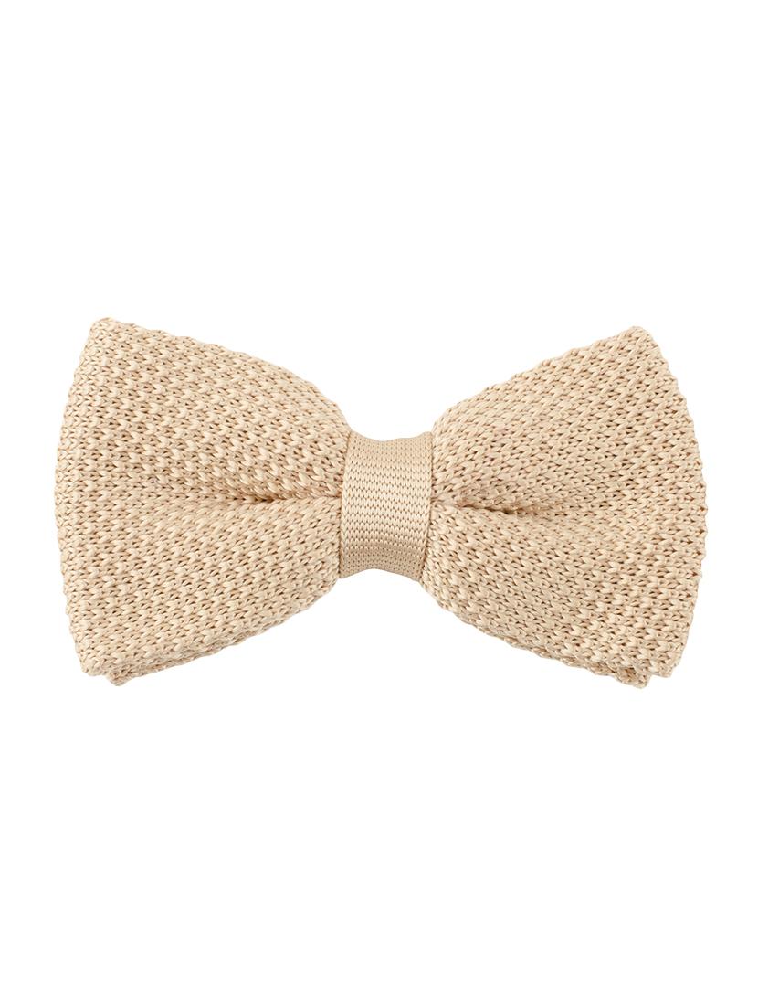 beige micro fibre bow tie - 14375070 - Zoom Image - 1