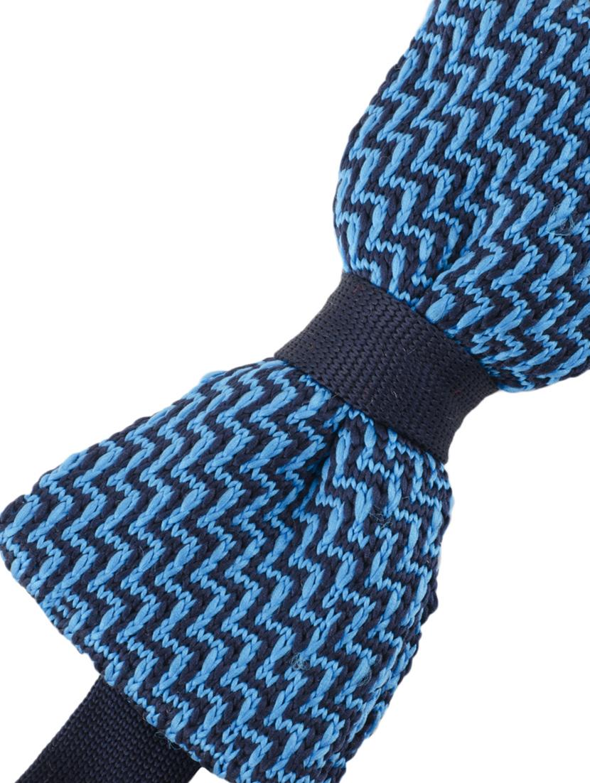 blue micro fibre bow tie - 14375075 - Zoom Image - 2