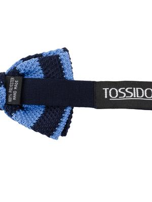 blue micro fibre bow tie - 14375076 - Standard Image - 3