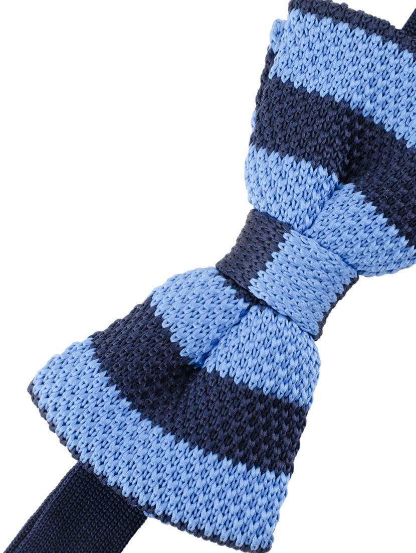 blue micro fibre bow tie - 14375076 - Zoom Image - 2