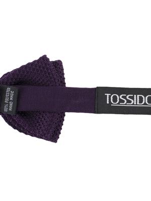 purple micro fibre bow tie - 14375082 - Standard Image - 3
