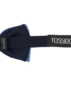blue micro fibre bow tie - 14375085 - Standard Image - 3