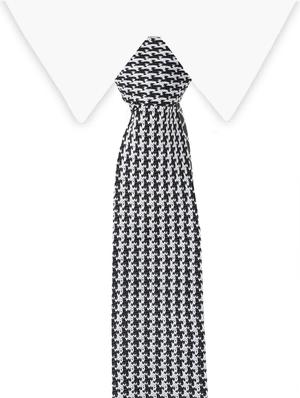 black micro fibre tie - 14375180 - Standard Image - 4