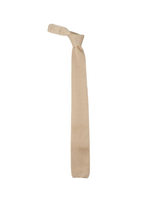 brown micro fibre tie - 14375184 - Standard Image - 1