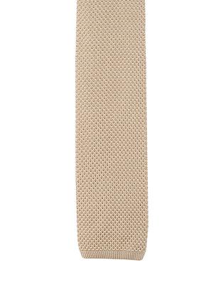 brown micro fibre tie - 14375184 - Standard Image - 3
