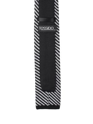 black micro fibre tie - 14375185 - Standard Image - 2