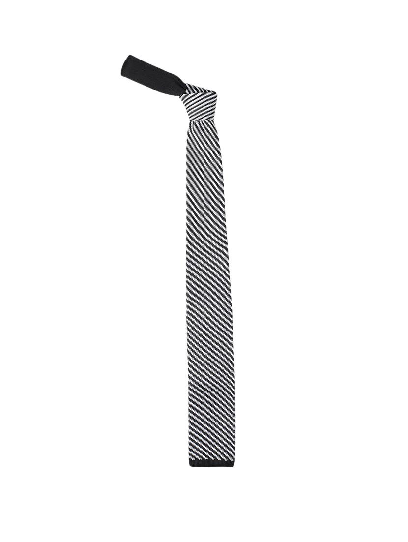 black micro fibre tie - 14375185 - Zoom Image - 1