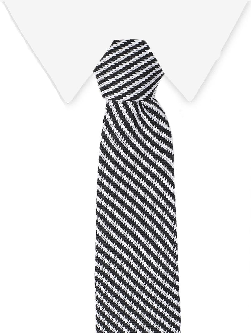 black micro fibre tie - 14375185 - Zoom Image - 4