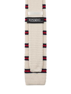 beige micro fibre tie - 14375186 - Standard Image - 2