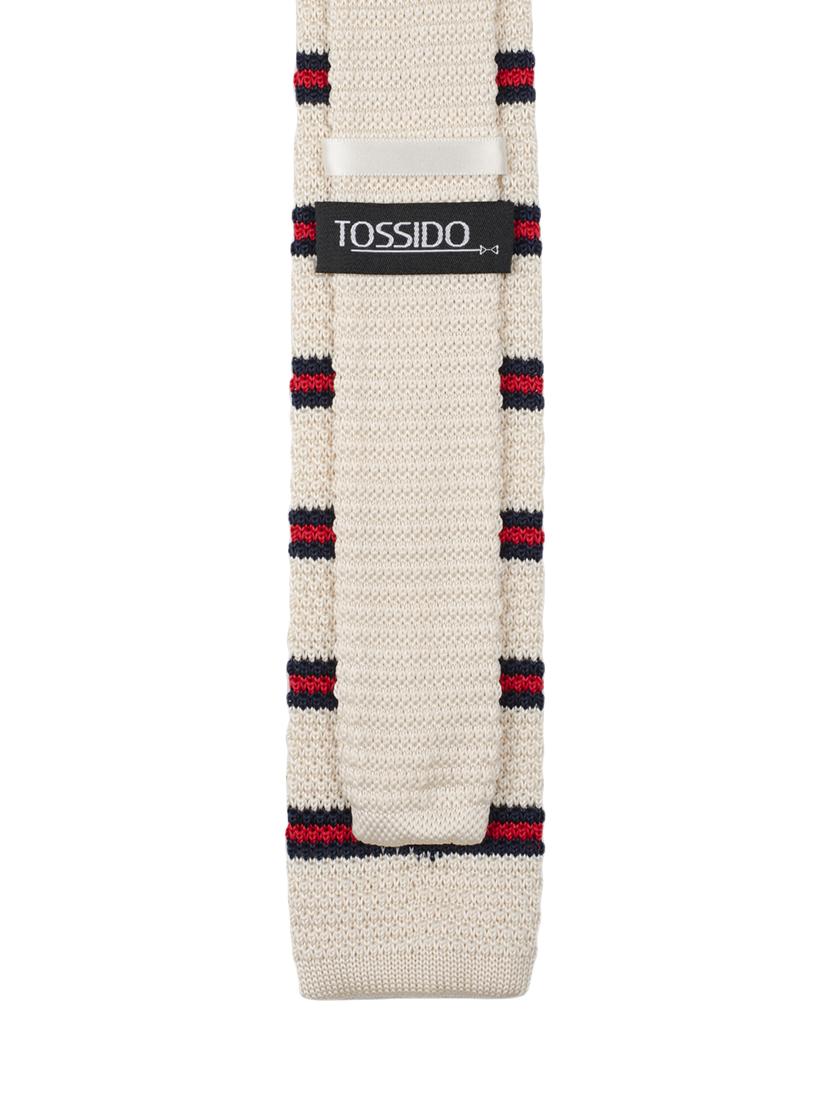 beige micro fibre tie - 14375186 - Zoom Image - 2
