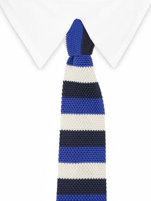 blue micro fibre tie - 14375192 - Standard Image - 4