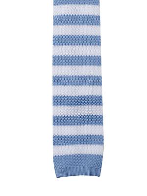 blue micro fibre tie - 14375193 - Standard Image - 3
