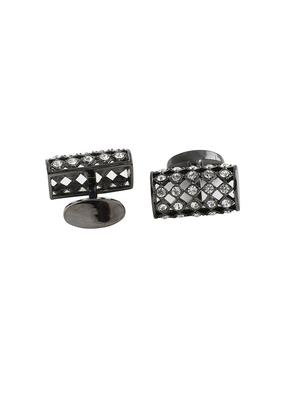 grey metal cufflink - 14375205 - Standard Image - 2