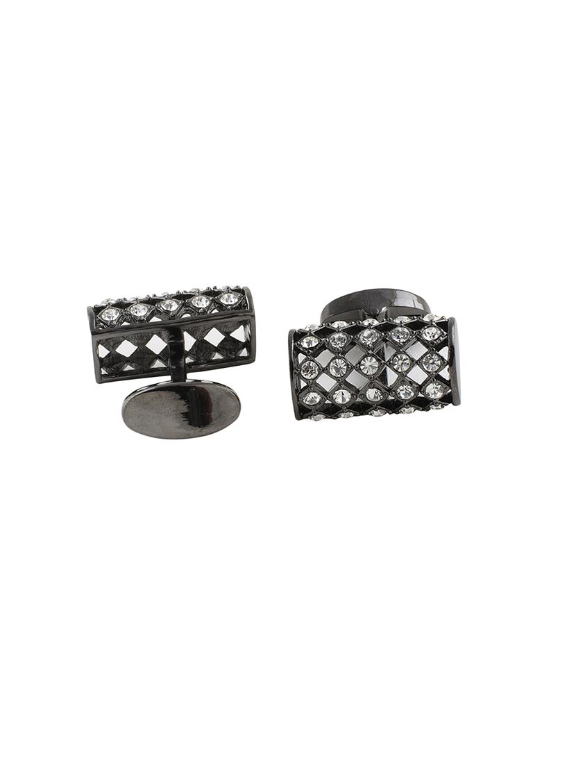 grey metal cufflink - 14375205 - Zoom Image - 2