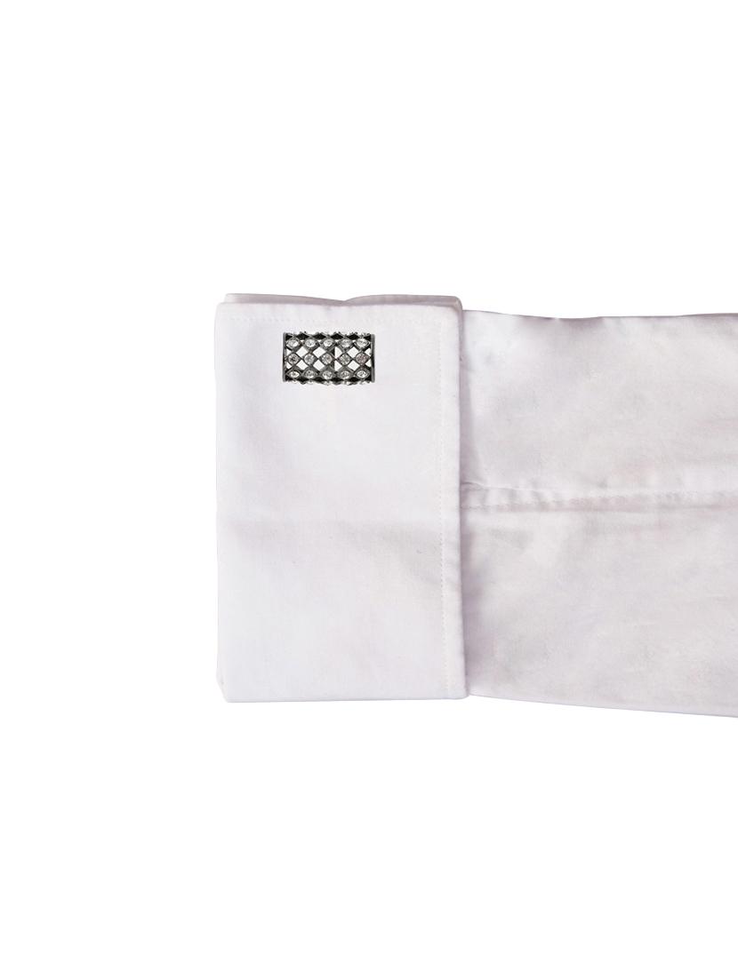 grey metal cufflink - 14375205 - Zoom Image - 3