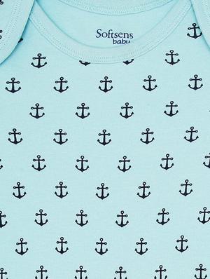 blue cotton onesies - 14375325 - Standard Image - 3