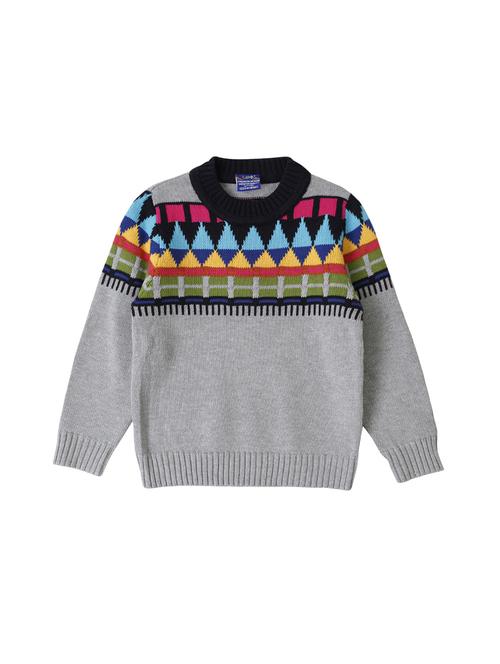 grey cotton sweater - 14376449 - Very Small Image - 1