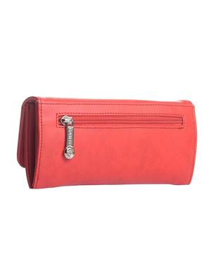 red leatherette regular clutch - 14378110 - Standard Image - 2