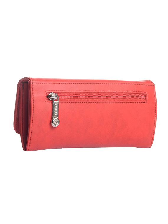 red leatherette regular clutch - 14378110 - Zoom Image - 2