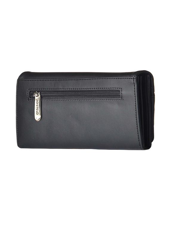black leatherette regular clutch - 14378113 - Zoom Image - 2