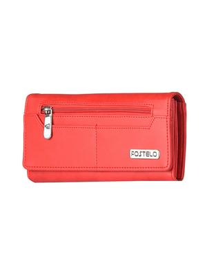 red leatherette regular clutch - 14378114 - Standard Image - 4